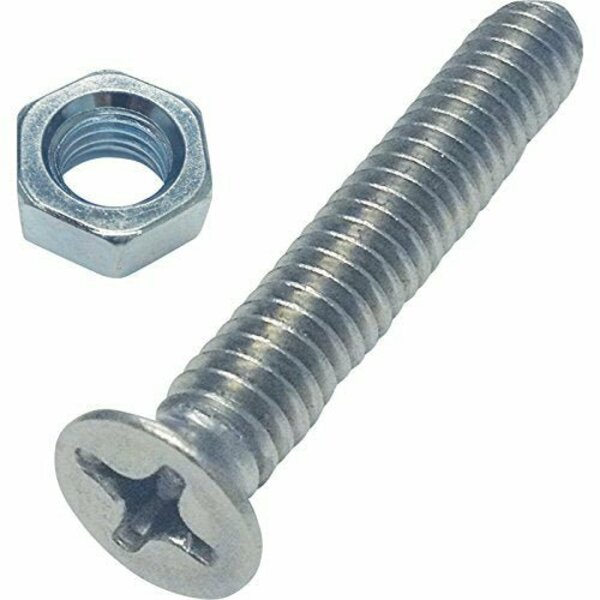 Boxer Tools L-Track Screws, 1.5 Inch Screws with Washers & Nuts, 10PK 30166